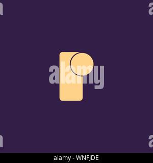 Creative Innovative Initial Letter logo PP P. Minimal luxury Monogram. Professional initial design. Premium Business typeface. Alphabet symbol. Stock Vector