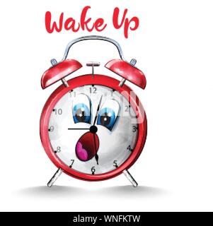 Back To School Alarm Clock Cartoon Clipart Stock Vector Image & Art - Alamy