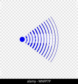 Sonar search sound wave icon . Template for your design Stock Vector