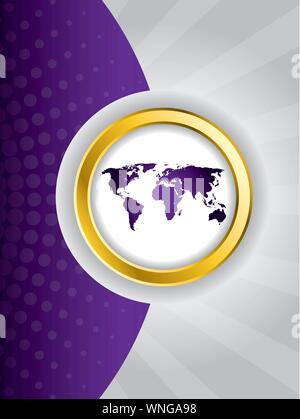 Abstract purple brochure design Stock Vector
