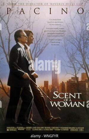 Scent of a Woman  Year: 1992 USA Director: Martin Brest Al Pacino, Chris O'Donnell Movie poster (USA) Stock Photo