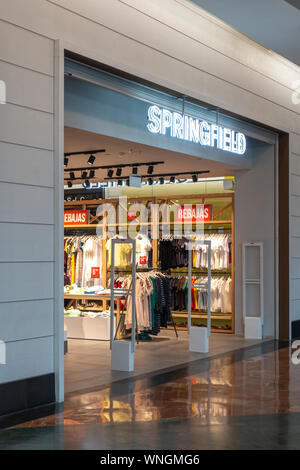 Alicante, Spain, 18 June, 2019: Springfield store in shopping centre the Gran Via Alicante, Spain. Springfield is a fashion retailer Stock Photo
