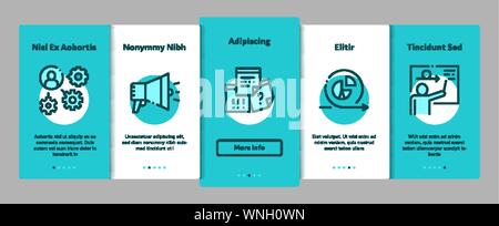 Scrum Agile Elements Vector Onboarding Stock Vector