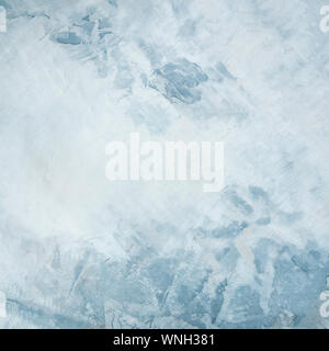 Abstract cool gray and blue concrete background texture, a minimalist design template with copyspace, square frame Stock Photo