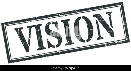 vision stamp. vision square grunge sign. vision Stock Vector