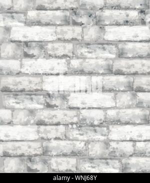 Brick texture Vector watercolor. Stone background template decor Stock Vector