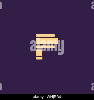 Creative Innovative Initial Letter logo PP P. Minimal luxury Monogram. Professional initial design. Premium Business typeface. Alphabet symbol. Stock Vector
