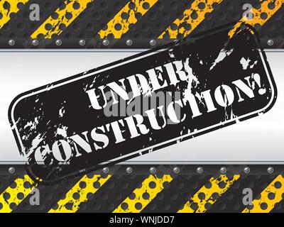 Under construction background Stock Vector