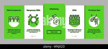 Biomaterials Elements Vector Onboarding Stock Vector