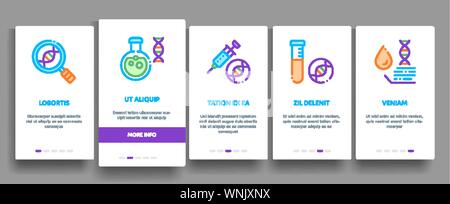 Biomaterials Elements Vector Onboarding Stock Vector