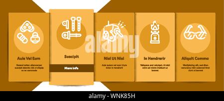 Alpinism Elements Vector Onboarding Stock Vector