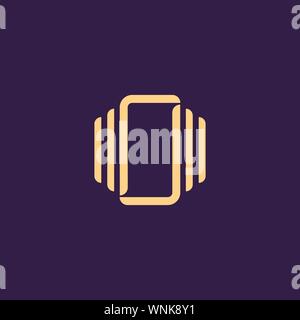 Creative Innovative Initial Letter logo OO O. Minimal luxury Monogram. Professional initial design. Premium Business typeface. Alphabet symbol. Stock Vector