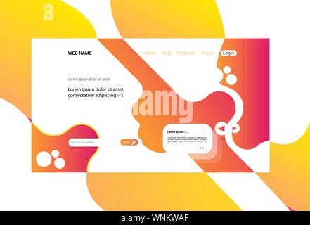 Landing Page Templates Stock Vector