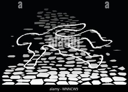 Crimescene drawing hi-res stock photography and images - Alamy