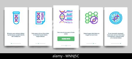 Biomaterials Elements Vector Onboarding Stock Vector