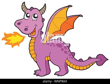Cute small dragon Stock Vector