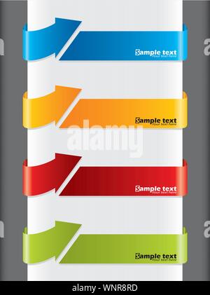 Arrow shaped labels Stock Vector Image & Art - Alamy