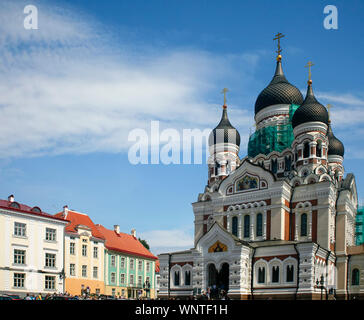 Alexander Nevsky Russian Orthodox Cathedral, Tallinn, Estonia Stock Photo