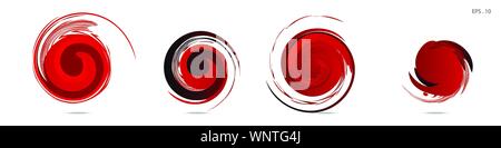Vector vortex with a white background Stock Vector