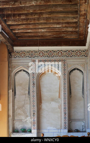 Hotel Rabat in the old quarter of Samarkand city, Uzbekistan. Part of the hotel was an old synagogue for the local Jewish community. Stock Photo