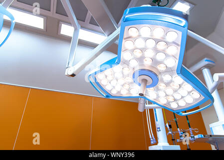 Modern surgical lamps medical devices for surgery operating room in hospital.Emergency medical and health care concept Stock Photo