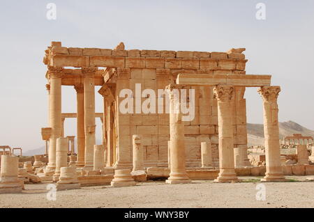 Ruins of Palmyra (Tadmor) Stock Photo