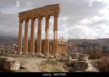 The site of Baalbek Stock Photo