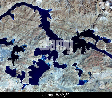 Yamzho Yumco Lake, (Scared Swan Lake), Tibet, China, by NASA/DPA Stock Photo