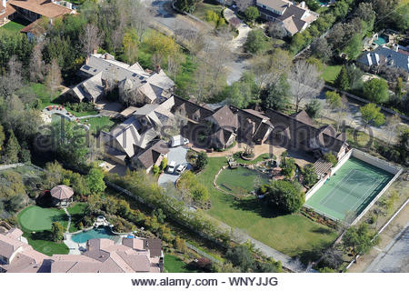 Calabasas Ca Aerial Views Of Britney Spears New Home In