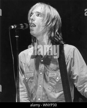 Tom Petty onstage at the Palladium, NYC in July 1978 Stock Photo