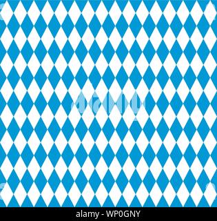 Bavarian flag seamless pattern Stock Vector
