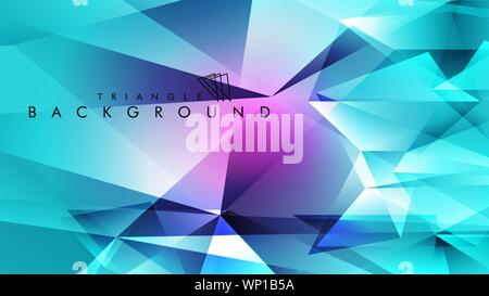 Abstract vector triangle background for use in design in eps 10 Stock Vector