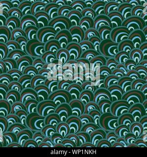 seamless vector pattern with peacock tail texture Stock Vector
