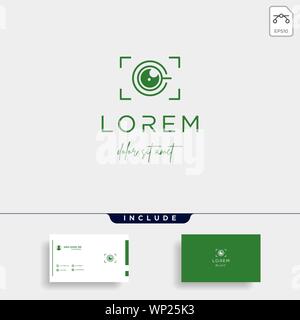 Camera Coffee Logo Template Vector Icon Design Stock Vector