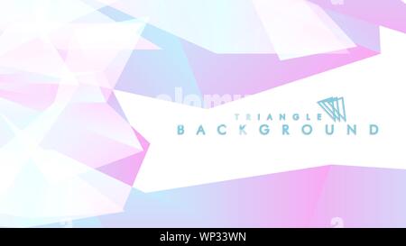 Background of geometric shapes. Colorful triangle pattern. Vector EPS 10. Blue, pink, purple colors . Vector illustration. Stock Vector