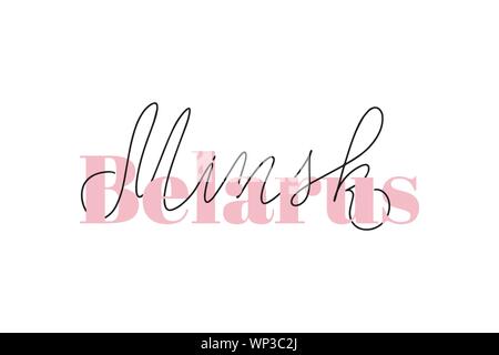 Inspirational handwritten brush lettering . Vector calligraphy illustration Stock Vector