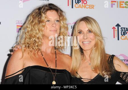 Los Angeles, CA. 6th Sep, 2019. Rachel Hunter, Alana Stewart at arrivals for Farrah Fawcett Foundation's Tex-Mex Fiesta, Wallis Annenberg Center for the Performing Arts, Los Angeles, CA September 6, 2019. Credit: Elizabeth Goodenough/Everett Collection/Alamy Live News Stock Photo