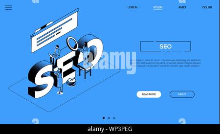 SEO courses, e business landing page template. Internet school, e ...