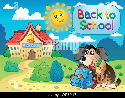 Back to school thematic image 5 Stock Vector