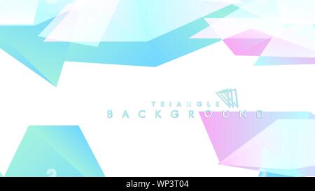 Background of geometric shapes. Colorful triangle pattern. Vector EPS 10. Blue, pink, purple colors . Vector illustration. Stock Vector