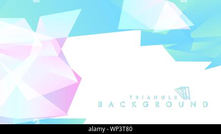 Background of geometric shapes. Colorful triangle pattern. Vector EPS 10. Blue, pink, purple colors . Vector illustration. Stock Vector