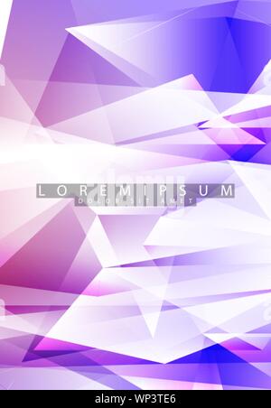 Abstract vector background for use in design . Abstract colorful and triangular background .Abstract geometric Background Stock Vector
