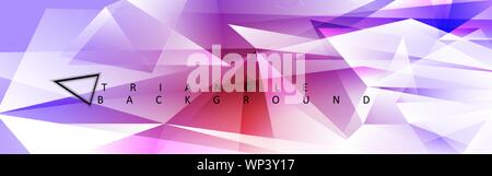 Abstract vector background for use in design . Abstract colorful and triangular background .Abstract geometric Background Stock Vector
