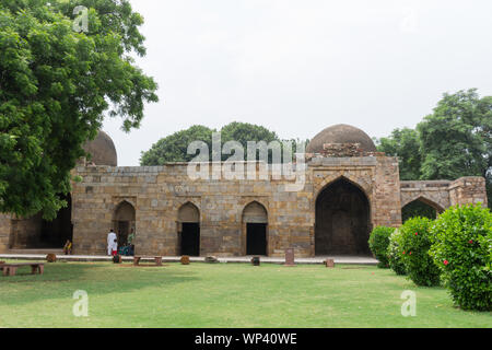 Ruins of Alauddin Khilji's madrasa at qutub complex, Qutub Minar, New Delhi, India Stock Photo