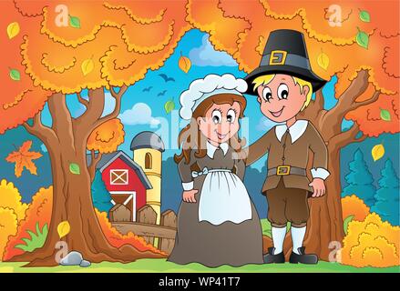 Thanksgiving theme image 7 Stock Vector
