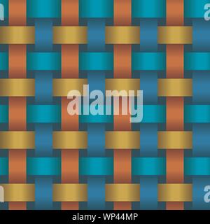 Interweaving color tapes - texture vector Stock Vector