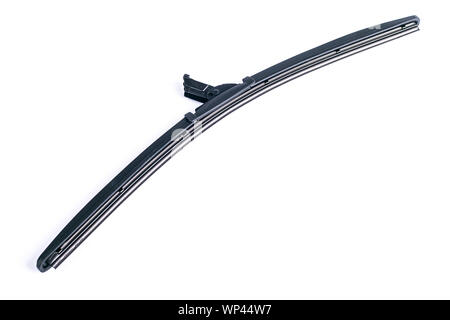 Frameless wiper blade with adapters on isolated white background Stock Photo