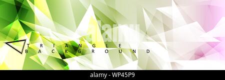 Abstract vector background for use in design . Abstract colorful and triangular background .Abstract geometric Background Stock Vector
