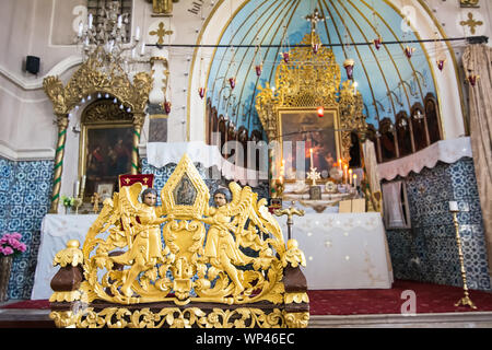 Detail of interior of Armenian Apostolic Orthodox Church 'Surp Kevork' in Plovdiv (Bulgaria) Stock Photo