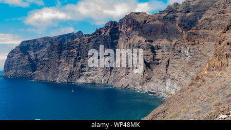 Dramatic cliffs of Los Gigantes,Tenerife, Canary Islands, Spain Stock Photo